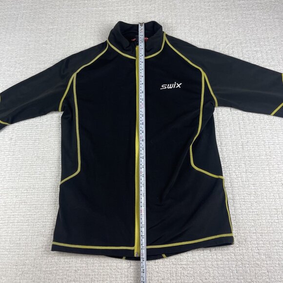 SWIX Cross-country skiing Ultralight Base layer longsleeve Full-zip Men M Black - Picture 9 of 15